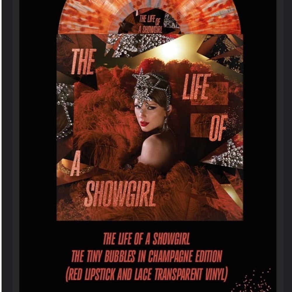 The Life of‎ a Showgirl Tiny Bubbles Champagne Edition Red Lipstick& Lace Vinyl
